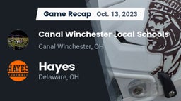 Recap: Canal Winchester Local Schools vs. Hayes  2023