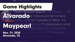 Alvarado  vs Maypearl Game Highlights - Nov. 21, 2020