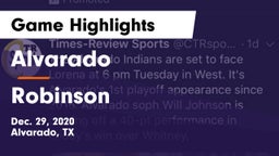 Alvarado  vs Robinson  Game Highlights - Dec. 29, 2020