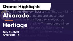 Alvarado  vs Heritage  Game Highlights - Jan. 15, 2021