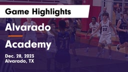 Alvarado  vs Academy  Game Highlights - Dec. 28, 2023