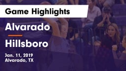 Alvarado  vs Hillsboro  Game Highlights - Jan. 11, 2019