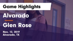Alvarado  vs Glen Rose  Game Highlights - Nov. 12, 2019