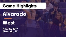 Alvarado  vs West  Game Highlights - Nov. 22, 2019