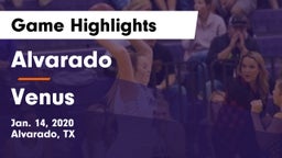 Alvarado  vs Venus Game Highlights - Jan. 14, 2020