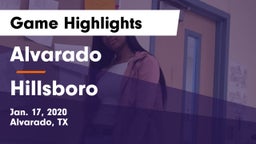 Alvarado  vs Hillsboro Game Highlights - Jan. 17, 2020