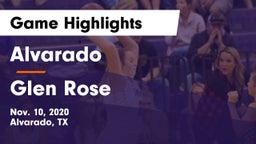 Alvarado  vs Glen Rose Game Highlights - Nov. 10, 2020