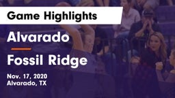 Alvarado  vs Fossil Ridge Game Highlights - Nov. 17, 2020