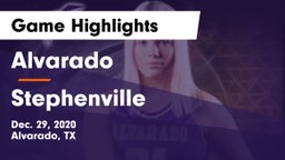 Alvarado  vs Stephenville Game Highlights - Dec. 29, 2020