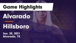 Alvarado  vs Hillsboro  Game Highlights - Jan. 20, 2021