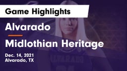 Alvarado  vs Midlothian Heritage  Game Highlights - Dec. 14, 2021