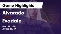Alvarado  vs Evadale Game Highlights - Dec. 27, 2021