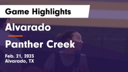 Alvarado  vs Panther Creek  Game Highlights - Feb. 21, 2023