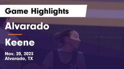 Alvarado  vs Keene  Game Highlights - Nov. 20, 2023
