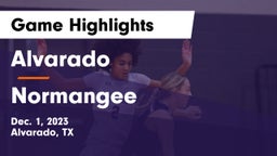 Alvarado  vs Normangee Game Highlights - Dec. 1, 2023