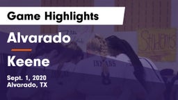 Alvarado  vs Keene Game Highlights - Sept. 1, 2020