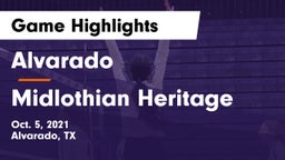 Alvarado  vs Midlothian Heritage  Game Highlights - Oct. 5, 2021