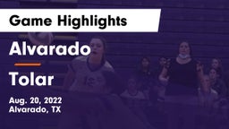 Alvarado  vs Tolar  Game Highlights - Aug. 20, 2022