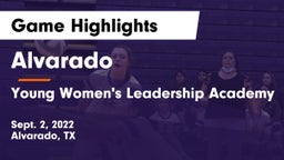 Alvarado  vs Young Women's Leadership Academy Game Highlights - Sept. 2, 2022