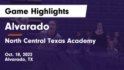 Alvarado  vs North Central Texas Academy Game Highlights - Oct. 18, 2022