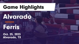 Alvarado  vs Ferris  Game Highlights - Oct. 25, 2023