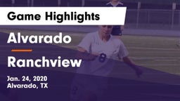 Alvarado  vs Ranchview  Game Highlights - Jan. 24, 2020