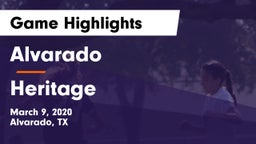Alvarado  vs Heritage  Game Highlights - March 9, 2020