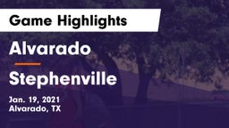 Alvarado  vs Stephenville  Game Highlights - Jan. 19, 2021
