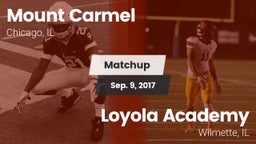 Matchup: Mount Carmel High vs. Loyola Academy  2017