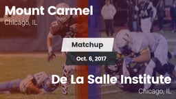 Matchup: Mount Carmel High vs. De La Salle Institute 2017