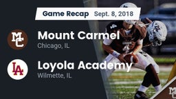 Recap: Mount Carmel  vs. Loyola Academy  2018