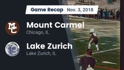 Recap: Mount Carmel  vs. Lake Zurich  2018