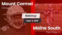 Matchup: Mount Carmel High vs. Maine South  2019