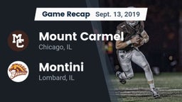 Recap: Mount Carmel  vs. Montini  2019