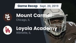 Recap: Mount Carmel  vs. Loyola Academy  2019