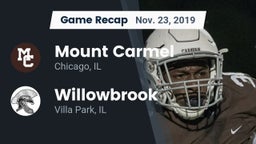 Recap: Mount Carmel  vs. Willowbrook  2019