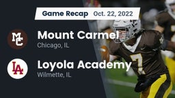 Recap: Mount Carmel  vs. Loyola Academy  2022