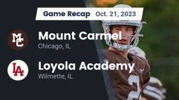 Recap: Mount Carmel  vs. Loyola Academy  2023