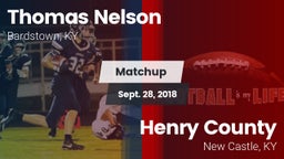 Matchup: Thomas Nelson High vs. Henry County  2018