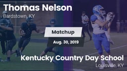Matchup: Thomas Nelson High vs. Kentucky Country Day School 2019