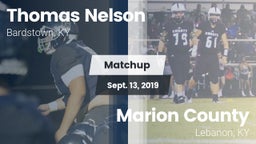 Matchup: Thomas Nelson High vs. Marion County  2019