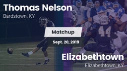 Matchup: Thomas Nelson High vs. Elizabethtown  2019
