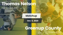 Matchup: Thomas Nelson High vs. Greenup County  2020