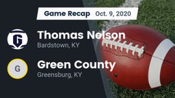 Recap: Thomas Nelson  vs. Green County  2020