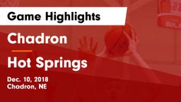 Chadron  vs Hot Springs  Game Highlights - Dec. 10, 2018