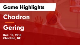 Chadron  vs Gering  Game Highlights - Dec. 15, 2018
