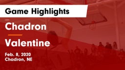Chadron  vs Valentine  Game Highlights - Feb. 8, 2020