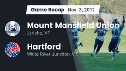 Recap: Mount Mansfield Union  vs. Hartford  2017