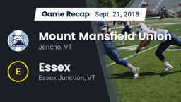 Recap: Mount Mansfield Union  vs. Essex  2018