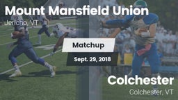 Matchup: Mount Mansfield vs. Colchester  2018